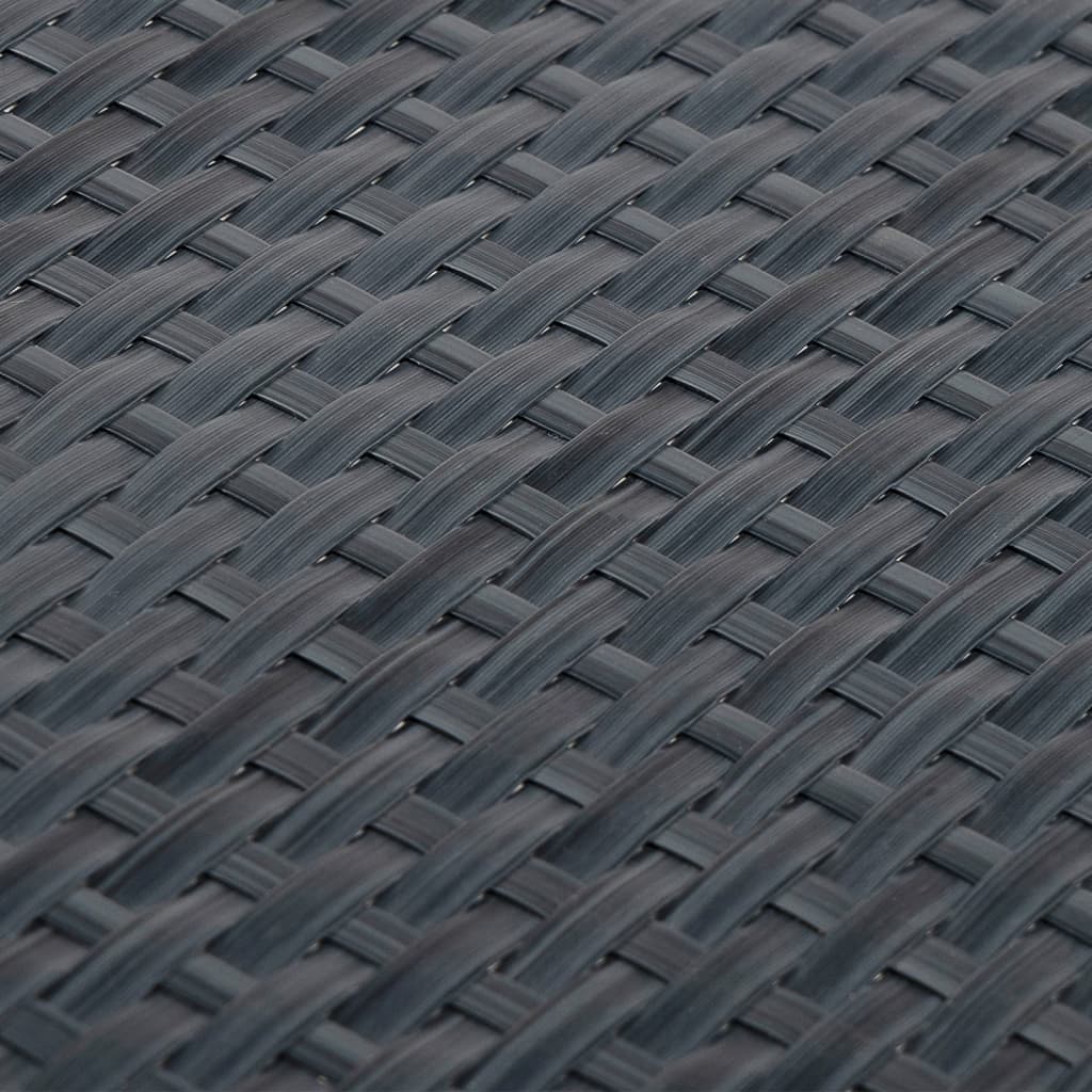 Balkon-Sichtschutz Anthrazit 1000x100 cm Poly Rattan