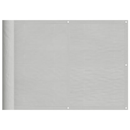 Balkon-Sichtschutz Hellgrau 75x500 cm 100 % Polyester-Oxford