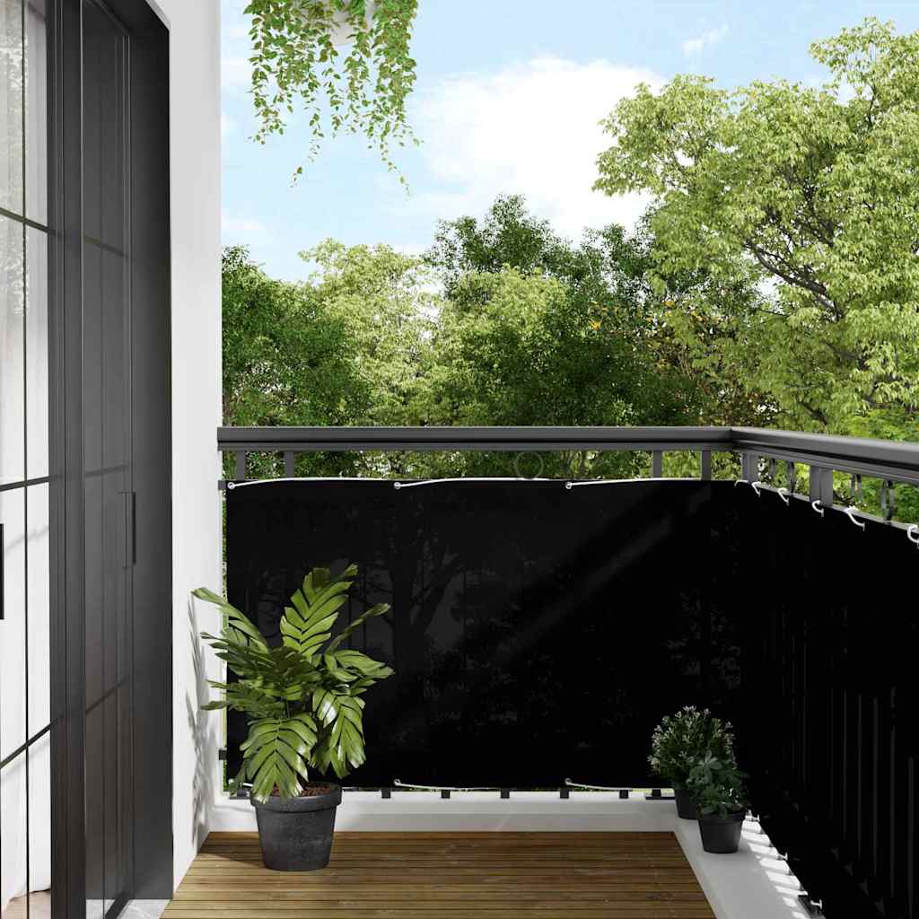 Balkon-Sichtschutz Sandfarben 90x400 cm 100% Polyester-Oxford