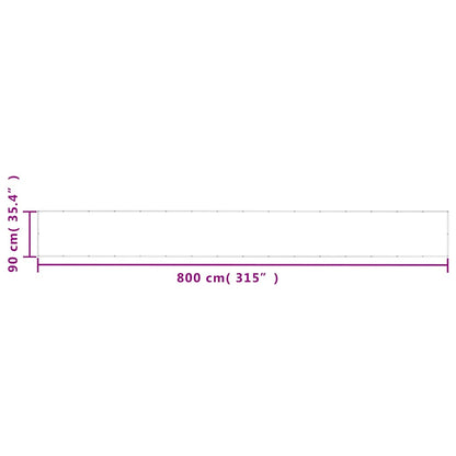 Balkon-Sichtschutz Sandfarben 120x600 cm 100% Polyester-Oxford
