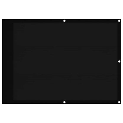 Balkon-Sichtschutz Schwarz 75x700 cm 100 % Polyester-Oxford