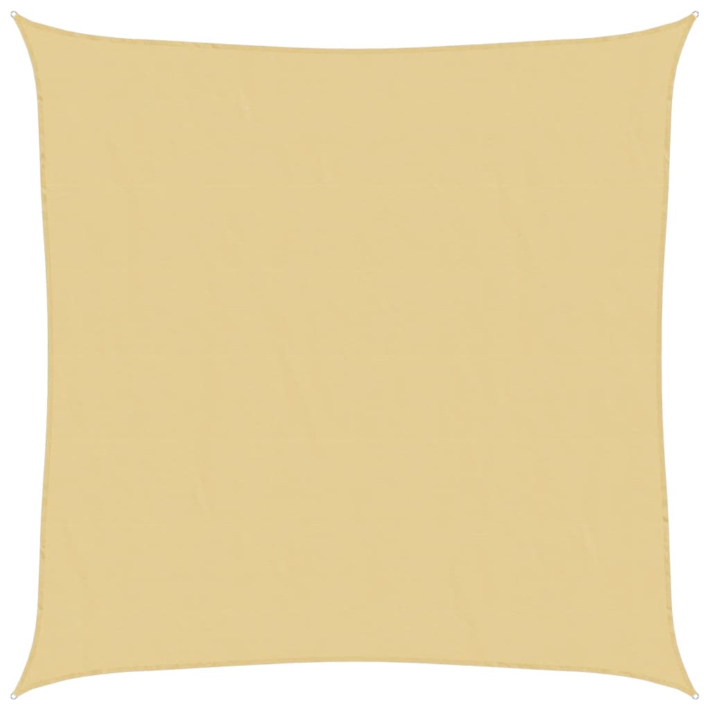 Sonnensegel Sandfarbe 3,6x3,6 m 100% Polyester Oxford