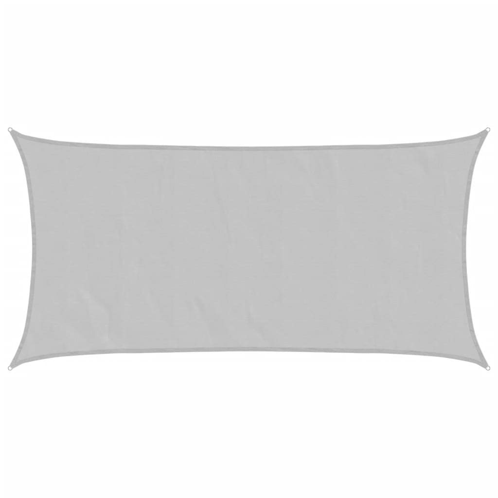 Sonnensegel Hellgrau 3x6 m 100% Polyester Oxford