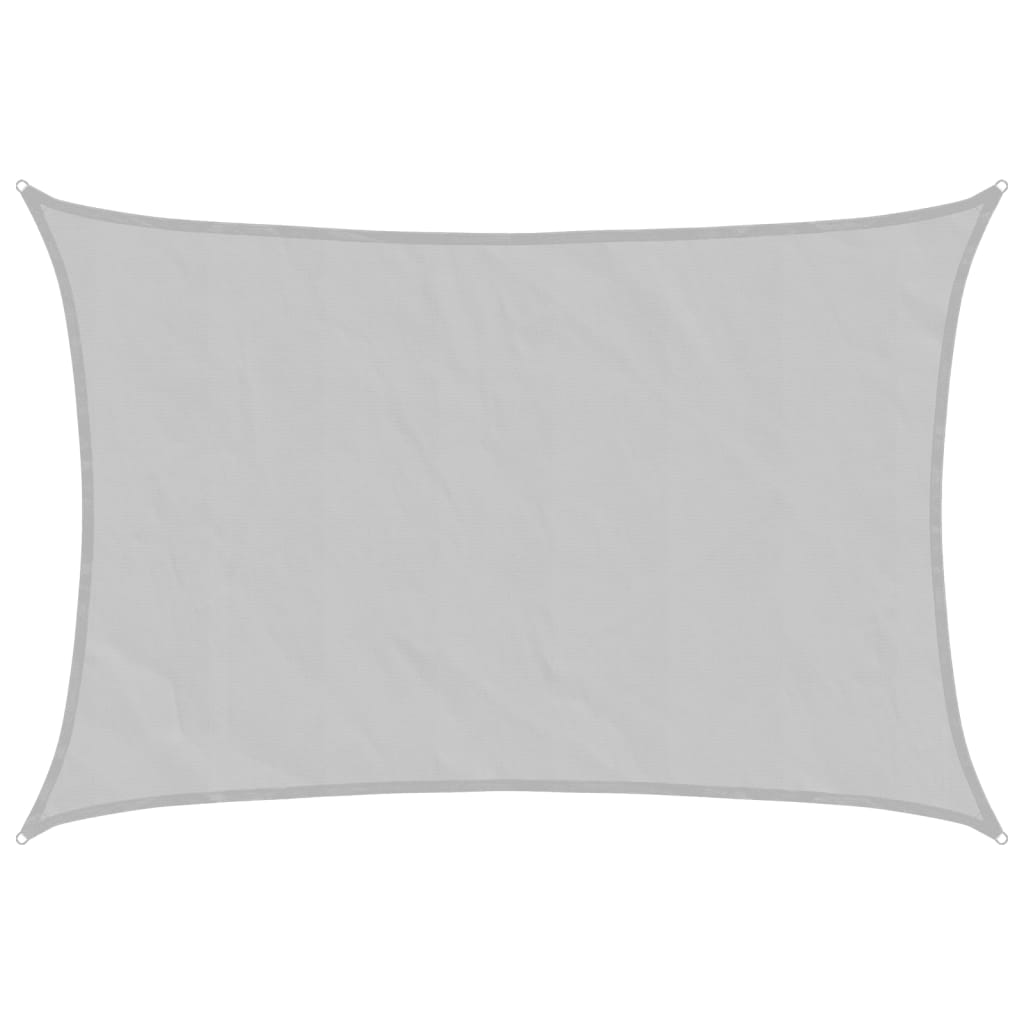 Sonnensegel Hellgrau 4x5 m 100% Polyester Oxford