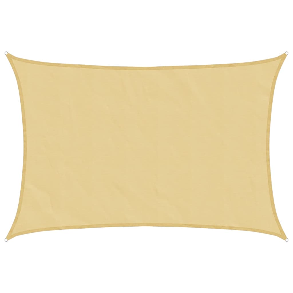 Sonnensegel Sandfarbe 3x5 m 100% Polyester Oxford