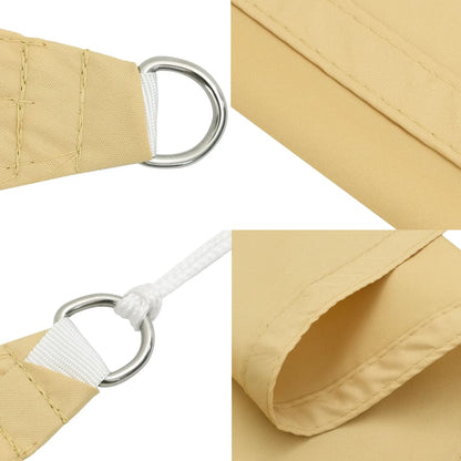 Sonnensegel Sandfarbe 3x5 m 100% Polyester Oxford