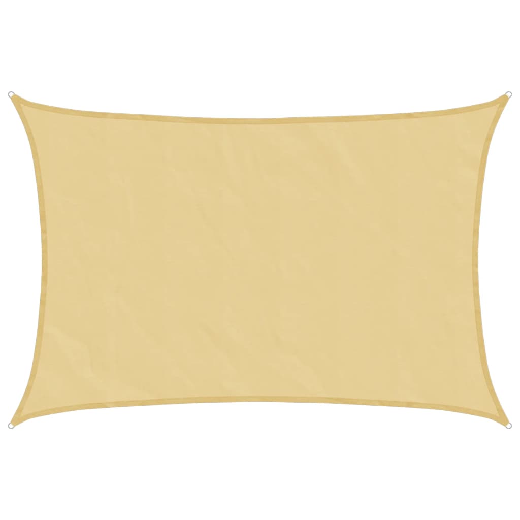 Sonnensegel Sandfarbe 3,5x4,5 m 100% Polyester Oxford