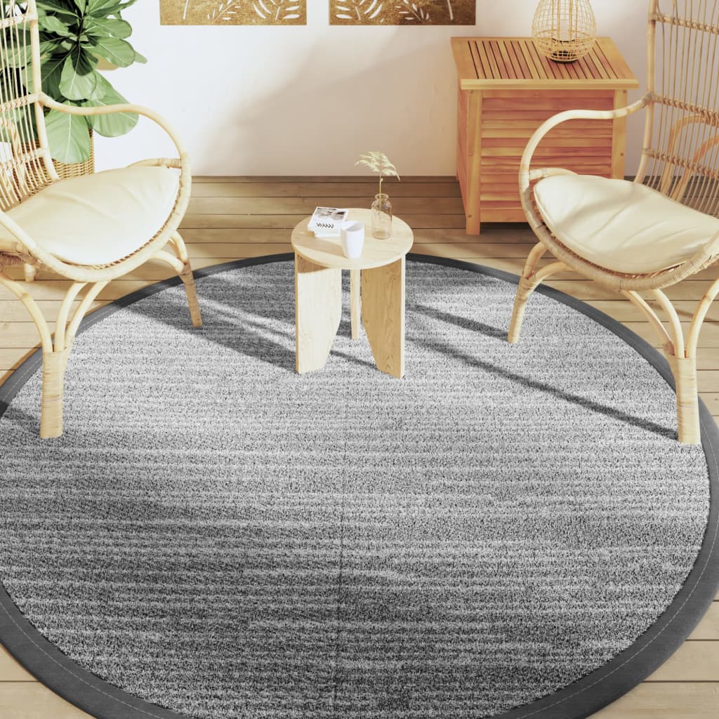 Outdoor carpet ARAKIL gray Ø200 cm PP