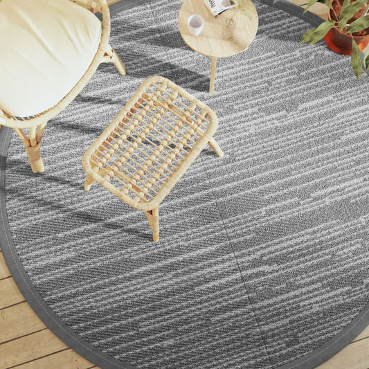 Outdoor carpet ARAKIL gray Ø200 cm PP