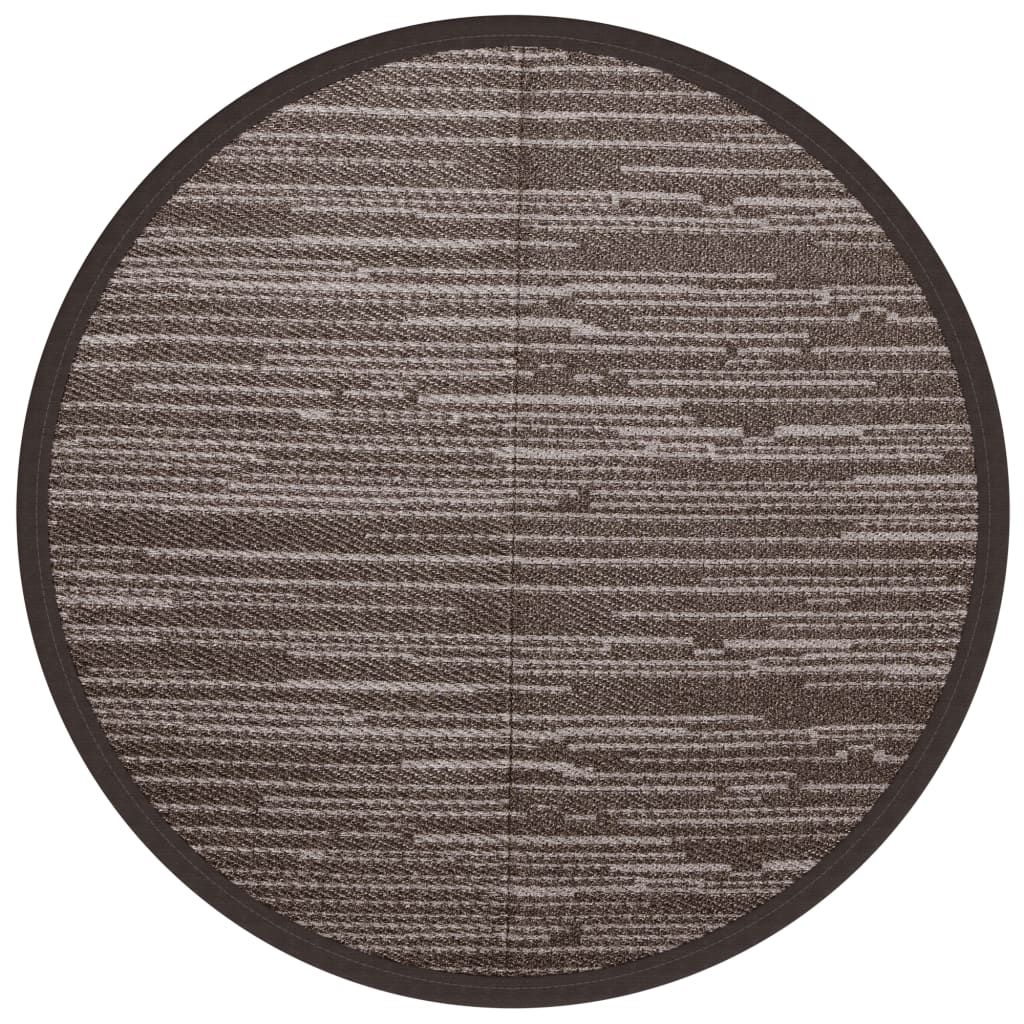 Tapis extérieur marron Ø160 cm PP