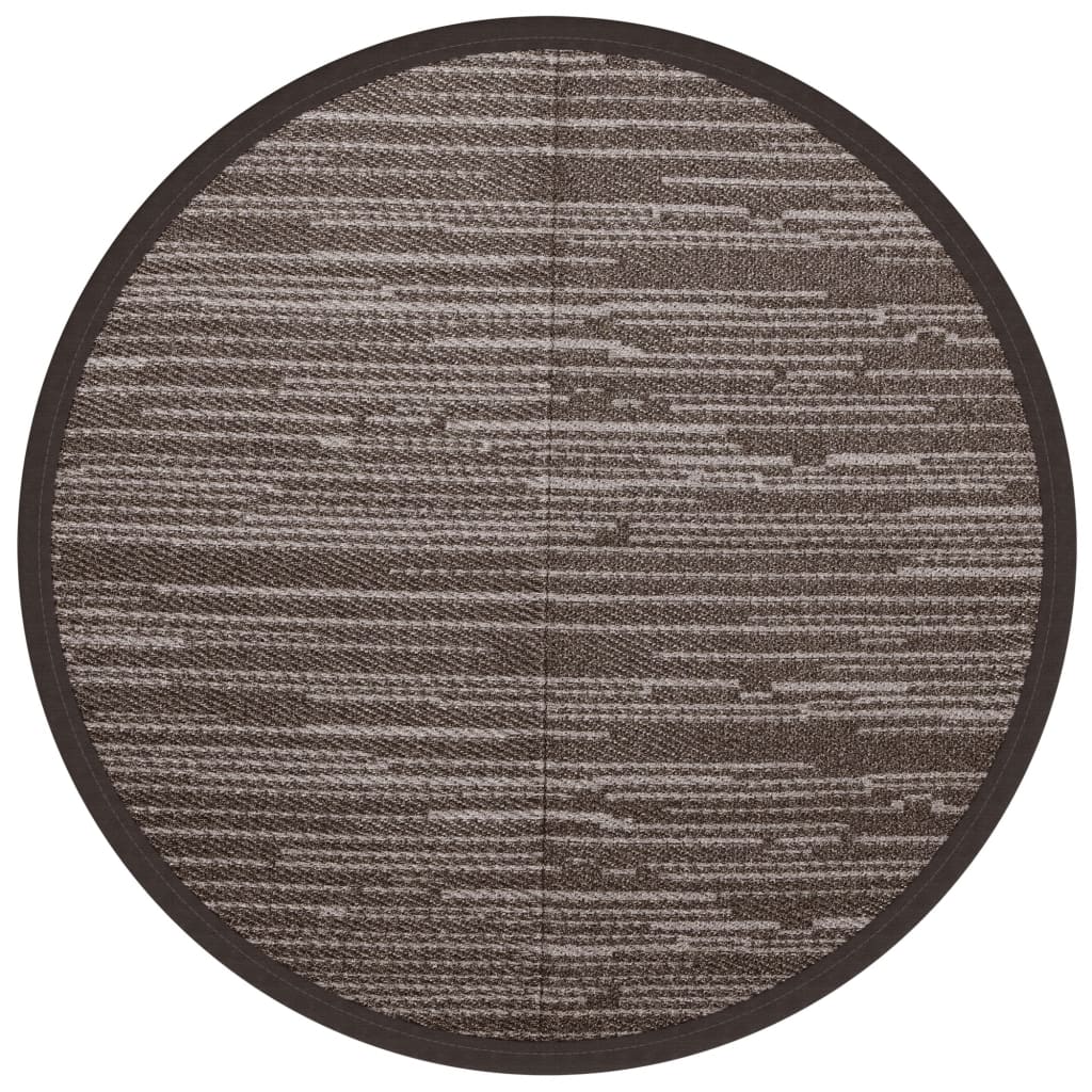 Tapis extérieur marron Ø200 cm PP