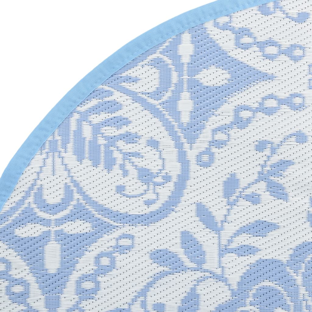 Tapis d'extérieur bleu bébé Ø160 cm PP