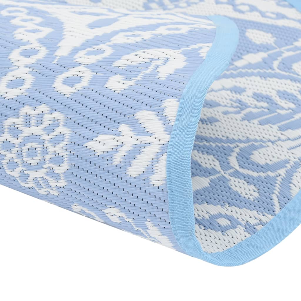 Tapis d'extérieur bleu bébé Ø160 cm PP