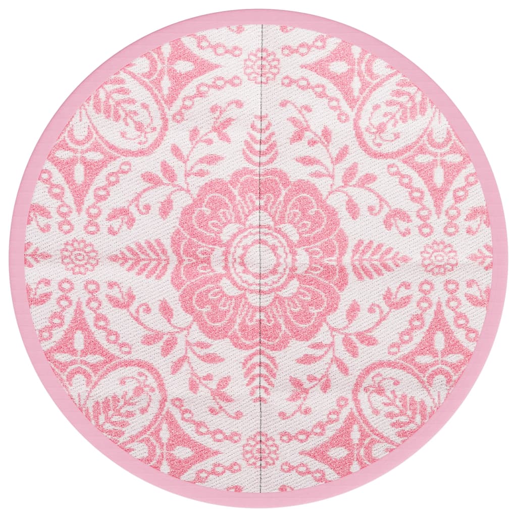 Outdoor-Teppich ARAKIL Rosa Ø120 cm PP