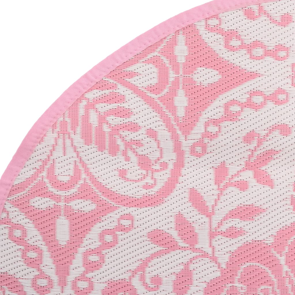 Outdoor-Teppich ARAKIL Rosa Ø160 cm PP
