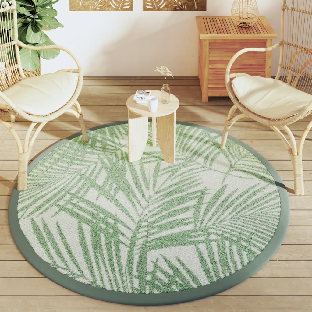 Outdoor-Teppich ARAKIL Grün Ø160 cm PP