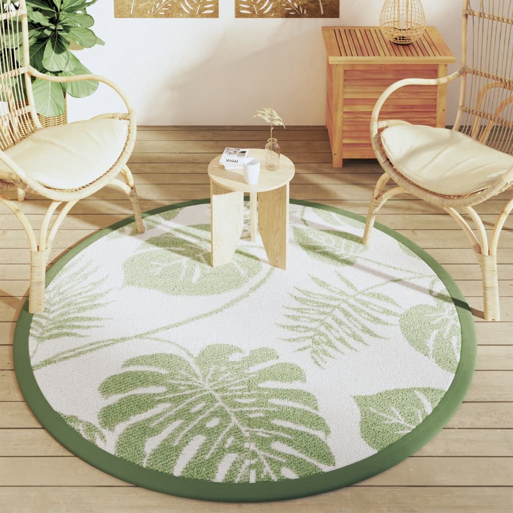 Tapis extérieur vert Ø160 cm PP