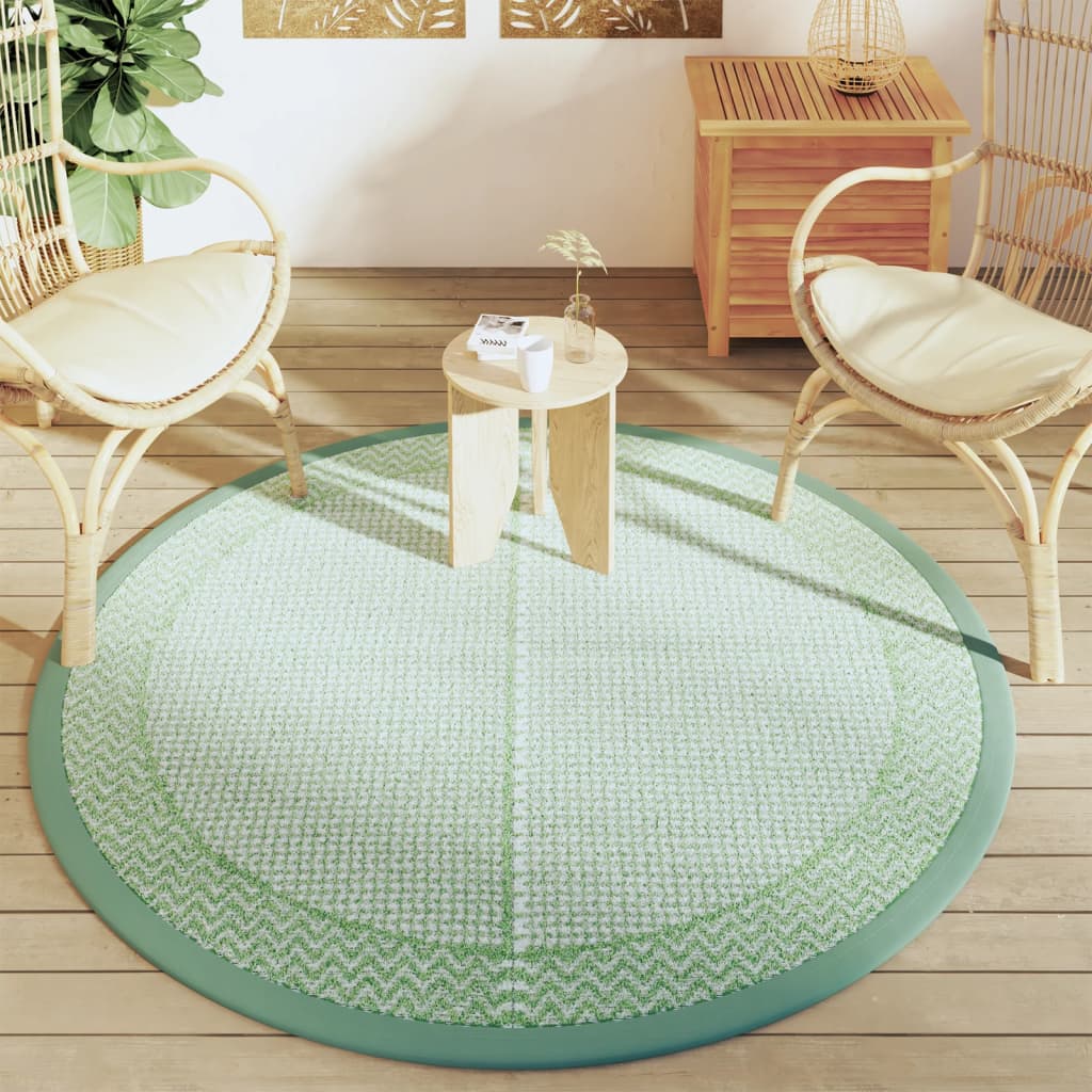 Tapis extérieur vert Ø160 cm PP