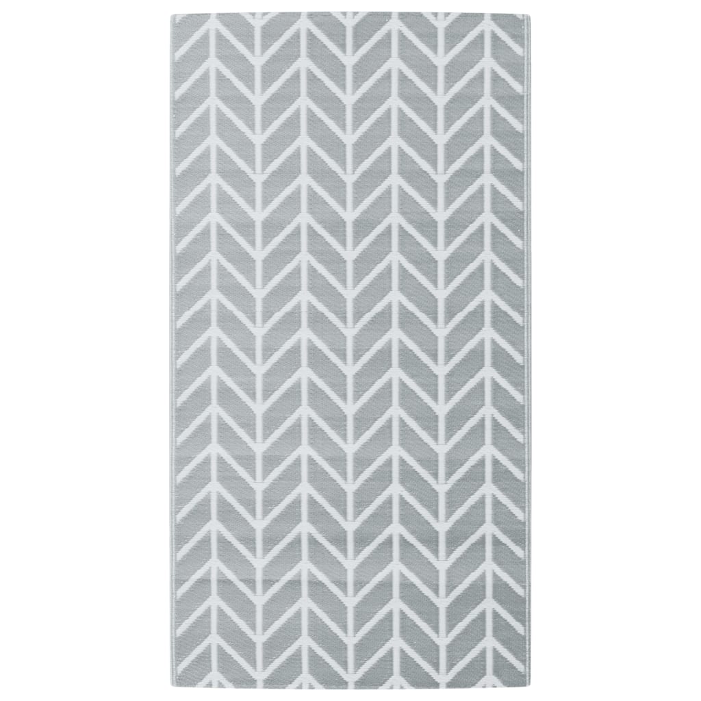 Tapis d'extérieur gris 80x150 cm PP