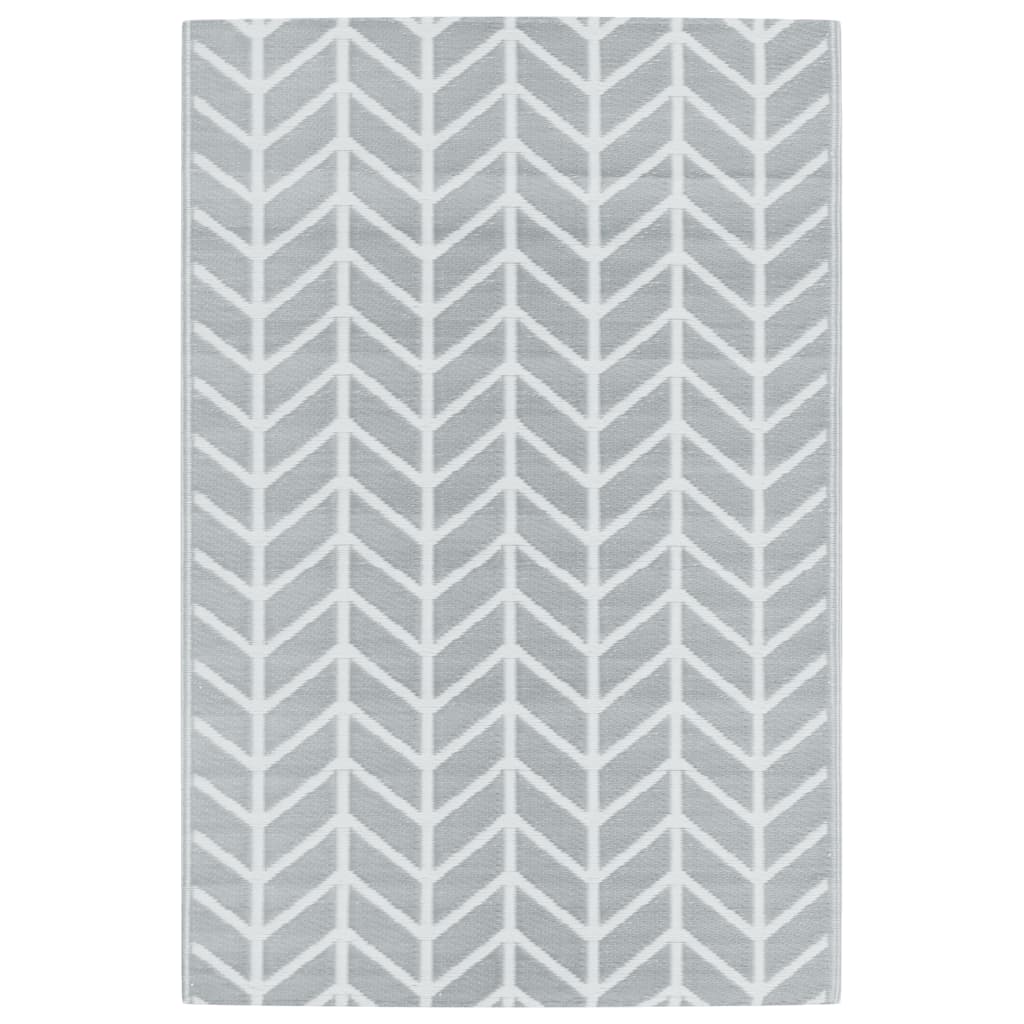 Tapis extérieur gris 120x180 cm PP