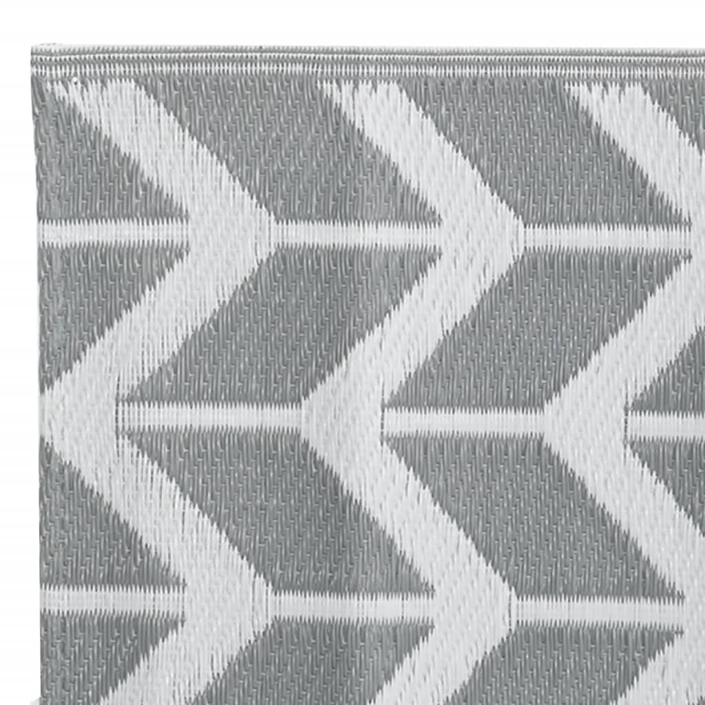 Tapis extérieur gris 160x230 cm PP