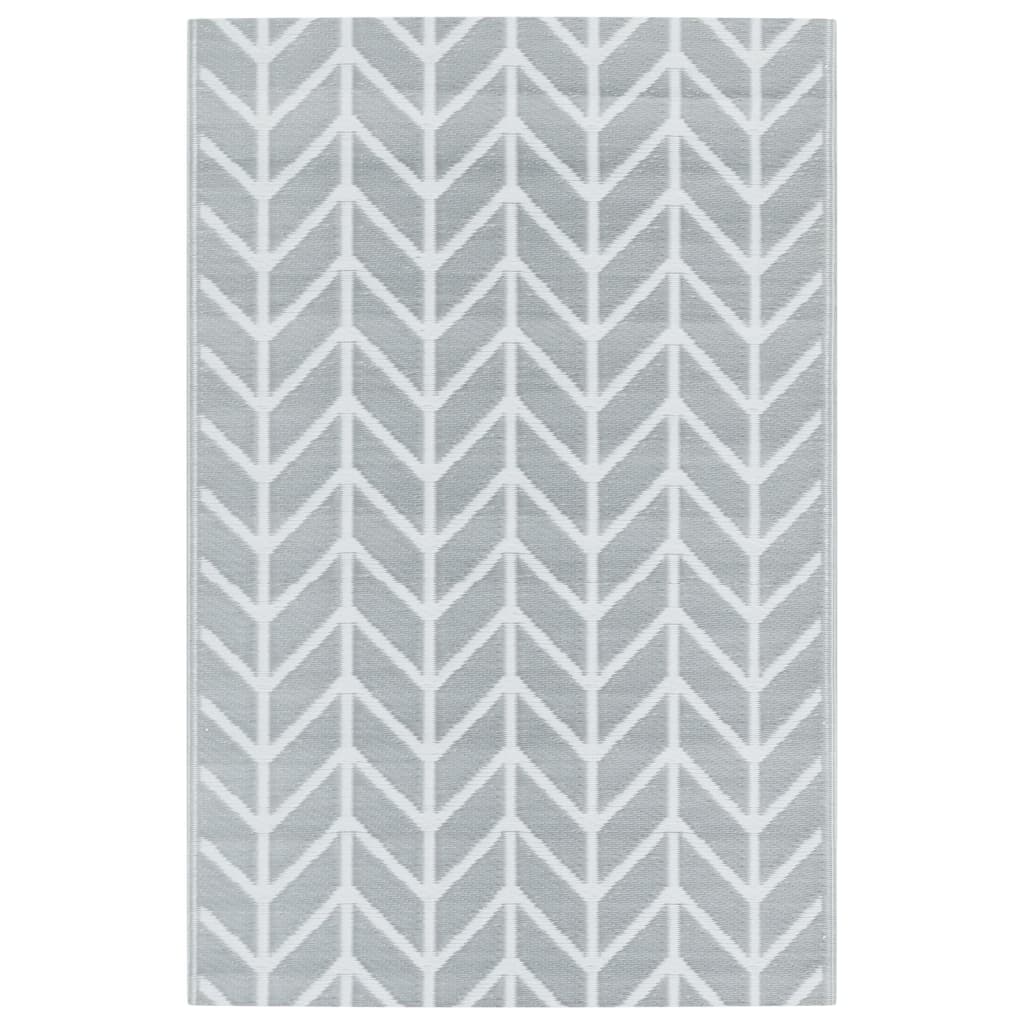 Tapis extérieur gris 190x290 cm PP