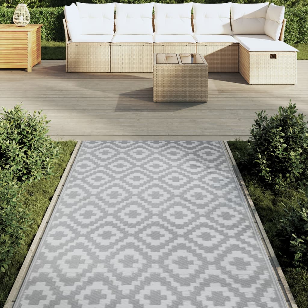 Outdoor carpet ARAKIL gray 120x180 cm PP