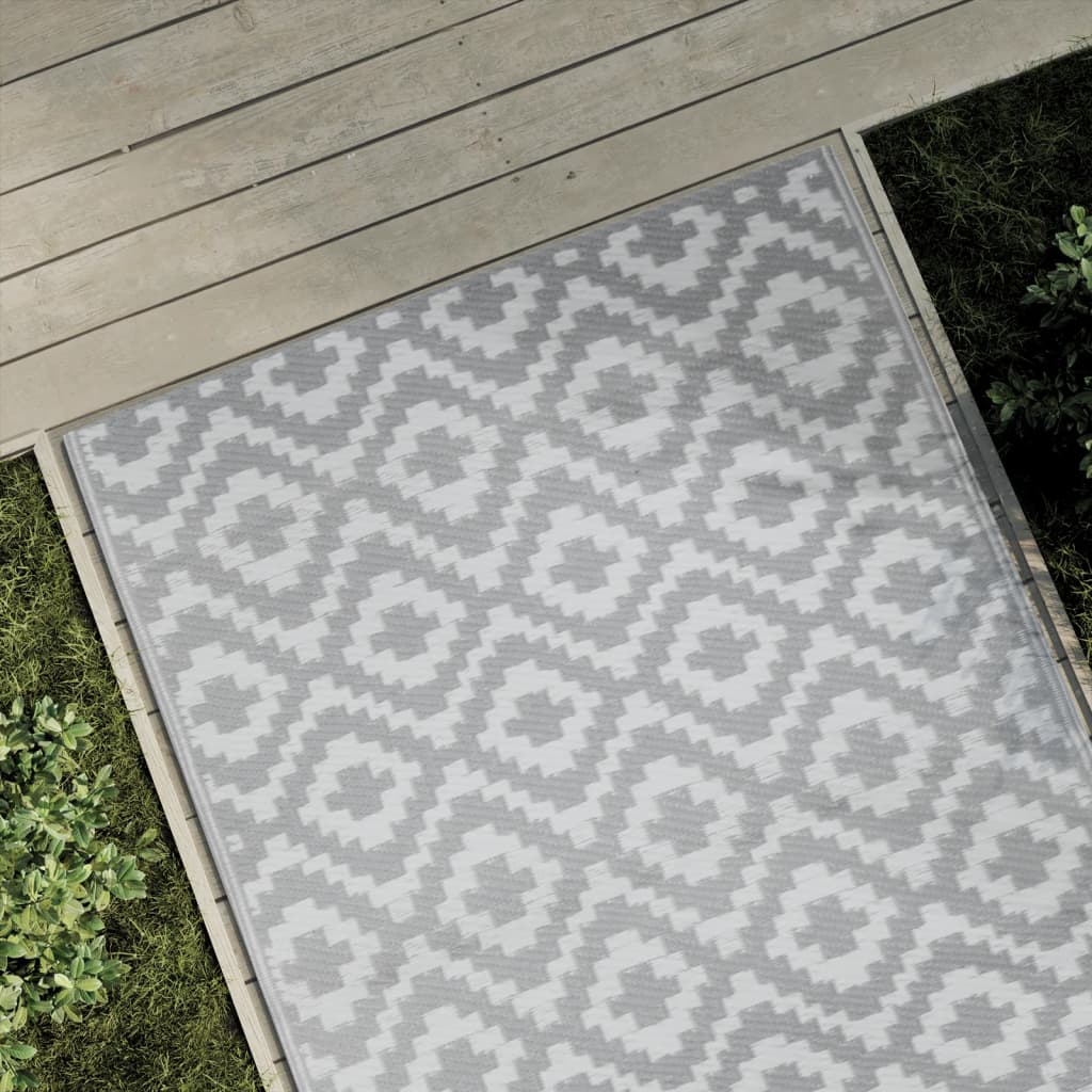 Outdoor carpet ARAKIL gray 120x180 cm PP