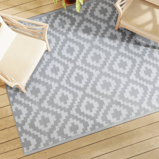 Outdoor carpet ARAKIL gray 160x230 cm PP