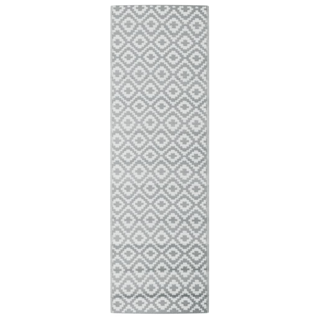 Outdoor-Teppich ARAKIL Grau 80x250 cm PP