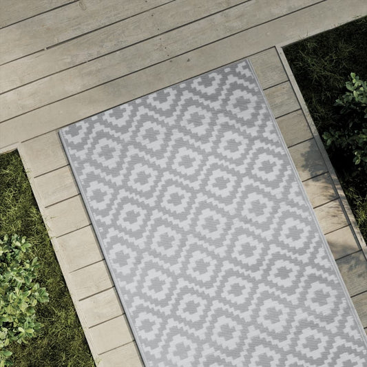 Outdoor-Teppich ARAKIL Grau 80x250 cm PP