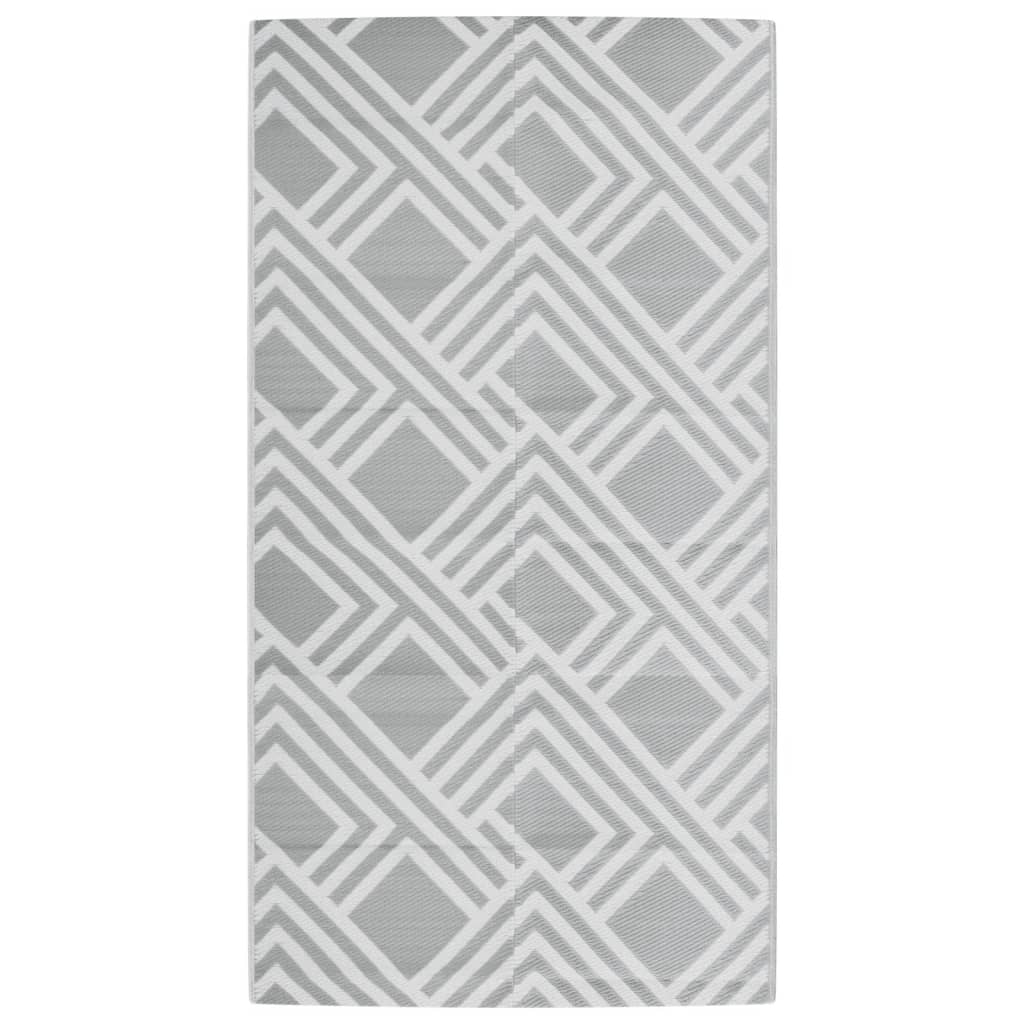 Tapis d'extérieur gris 80x150 cm PP