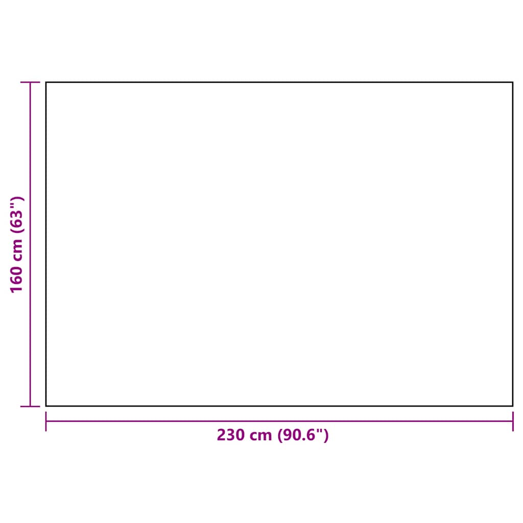 Outdoor rug ARAKIL white and black 160x230 cm PP