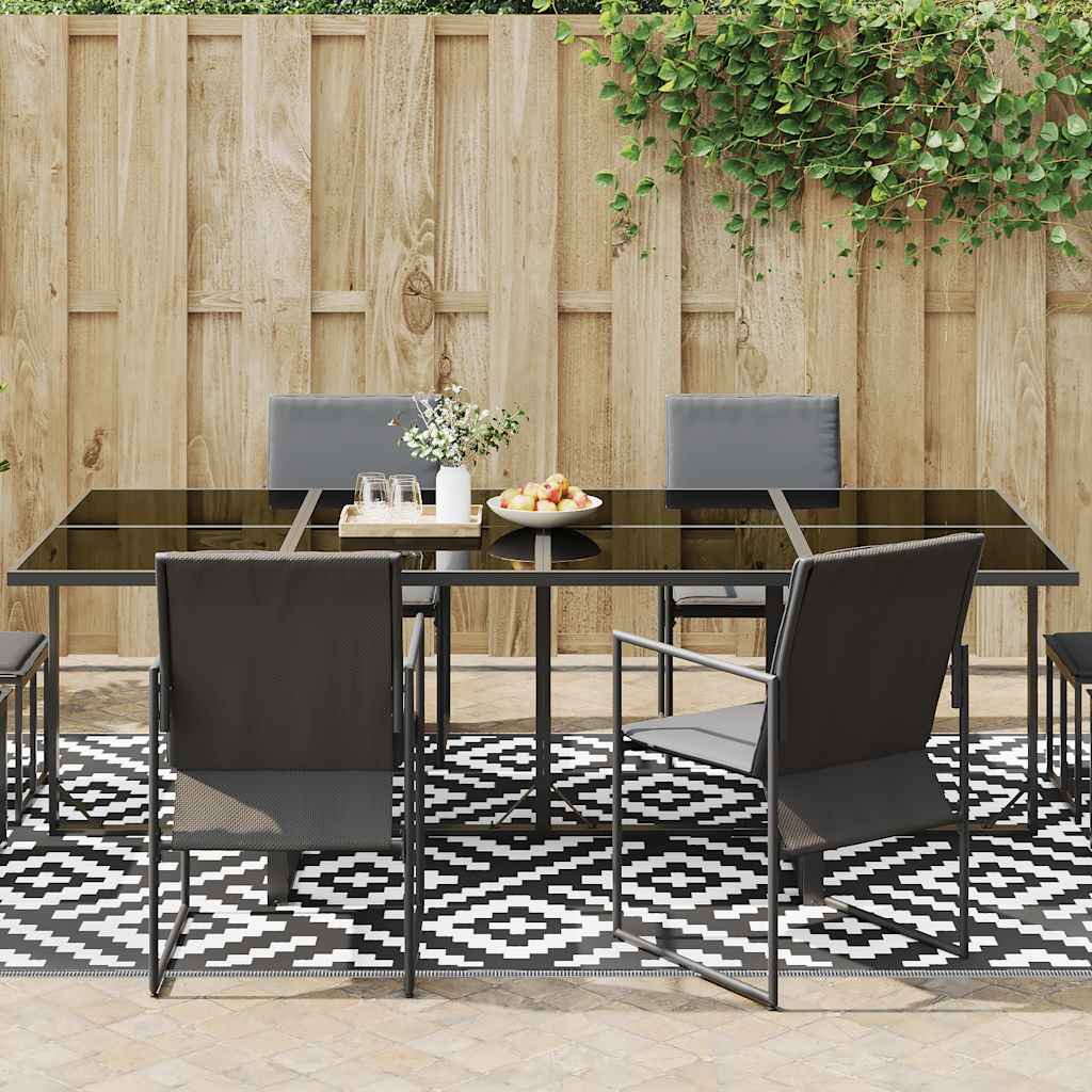 Outdoor rug ARAKIL white and black 190x290 cm PP