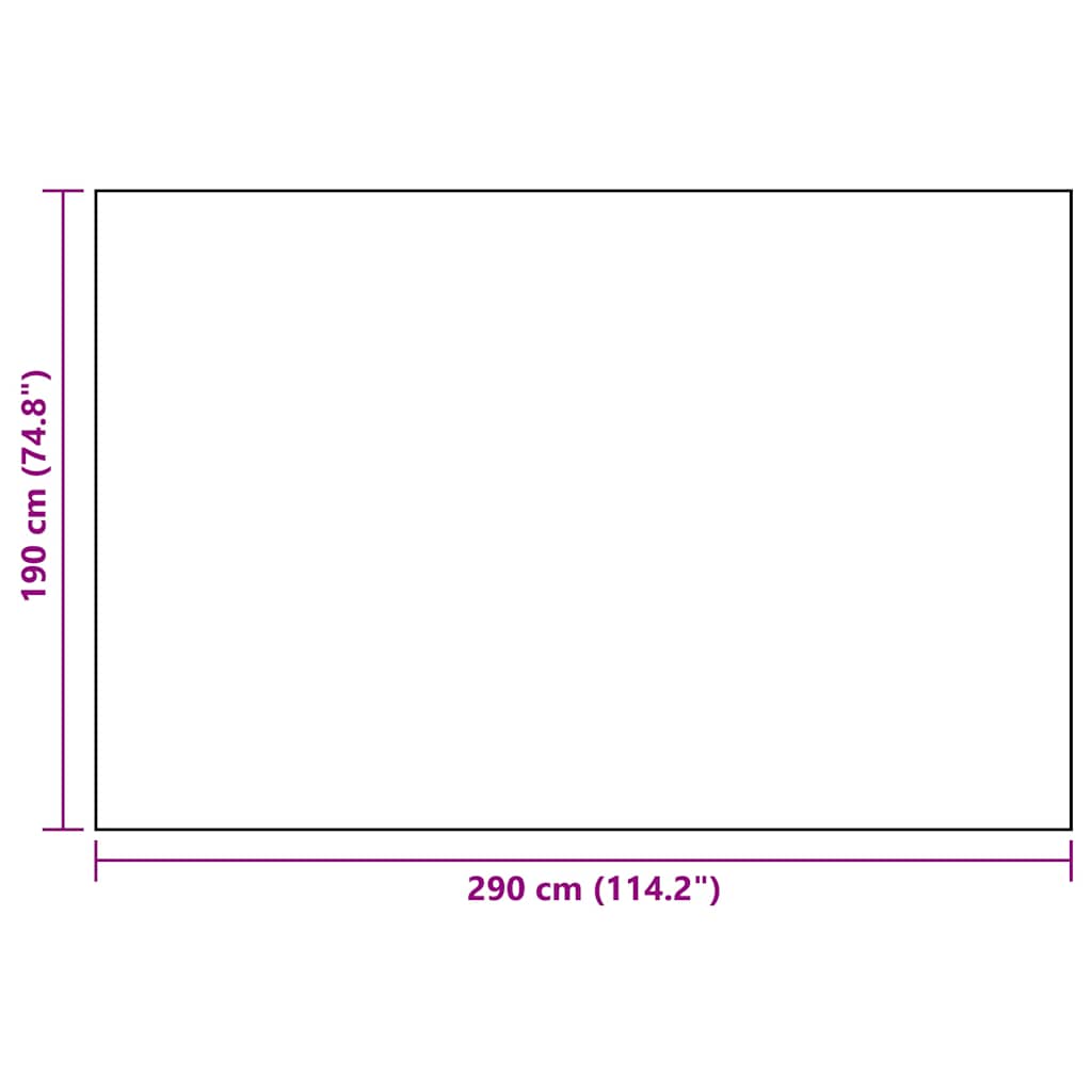 Outdoor rug ARAKIL white and black 190x290 cm PP