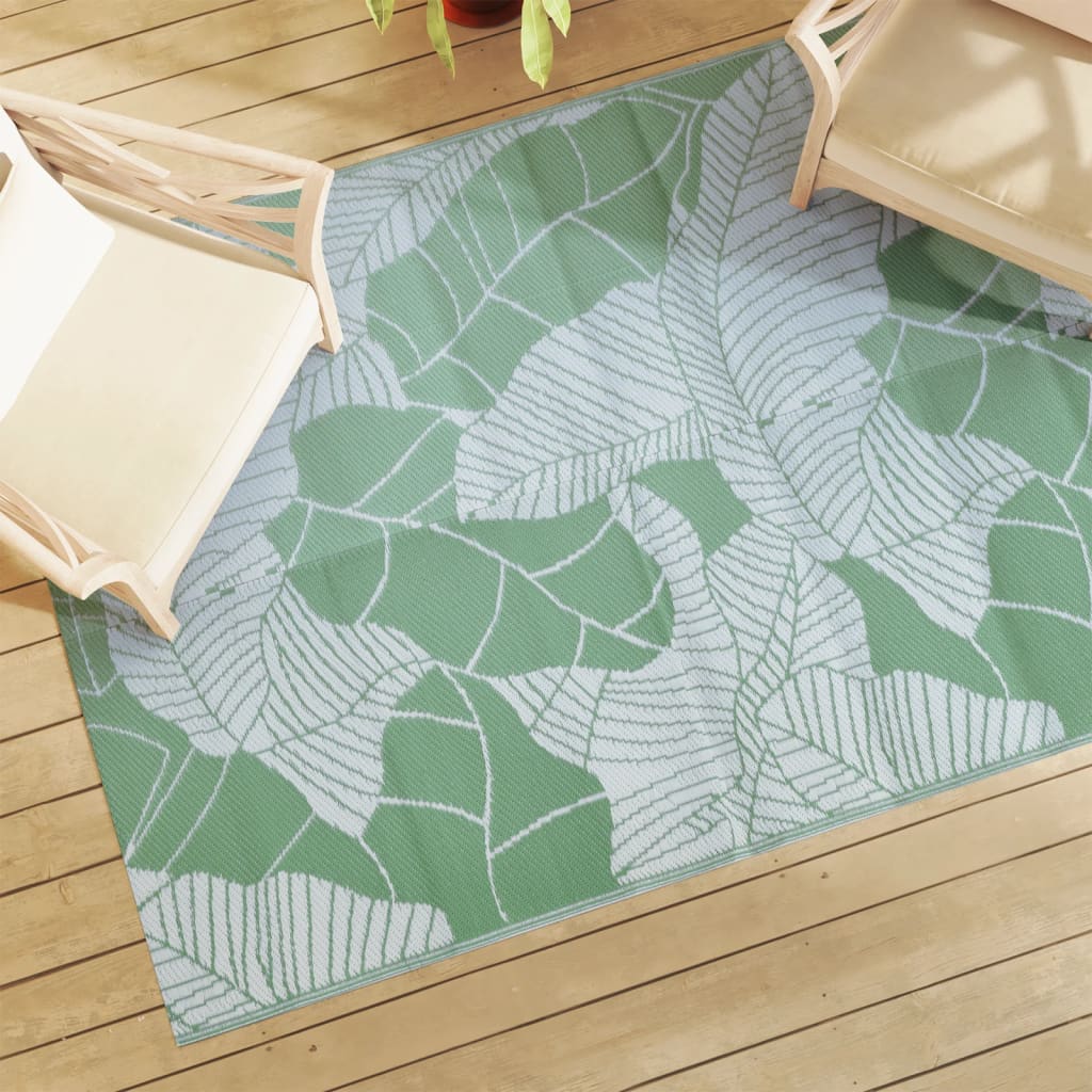 Tapis d'extérieur vert 140x200 cm PP