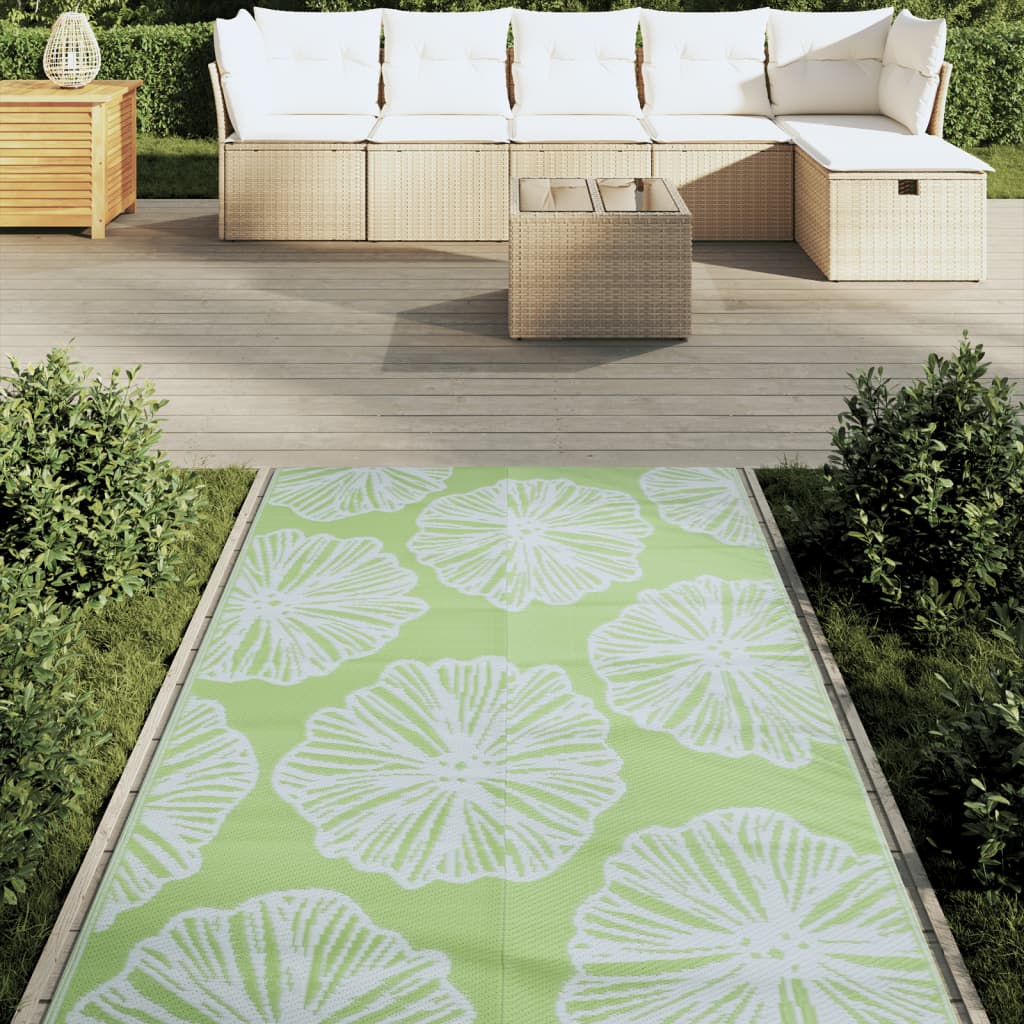 Tapis d'extérieur vert 120x180 cm PP