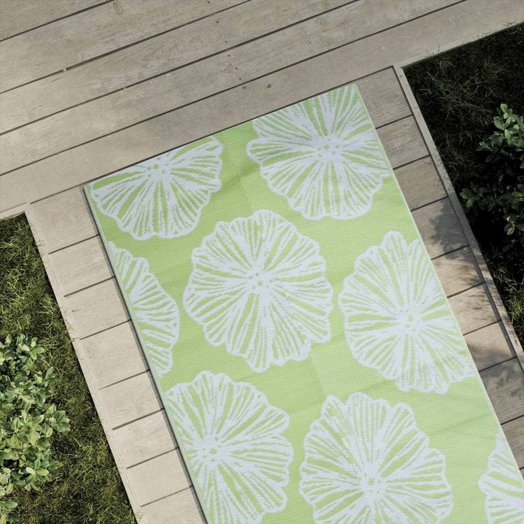 Tapis d'extérieur vert 80x250 cm PP