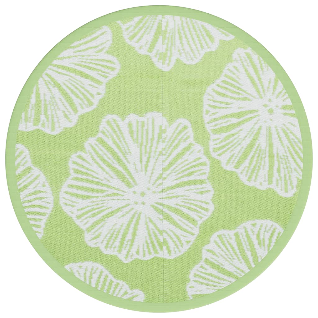 Tapis extérieur vert Ø200 cm PP