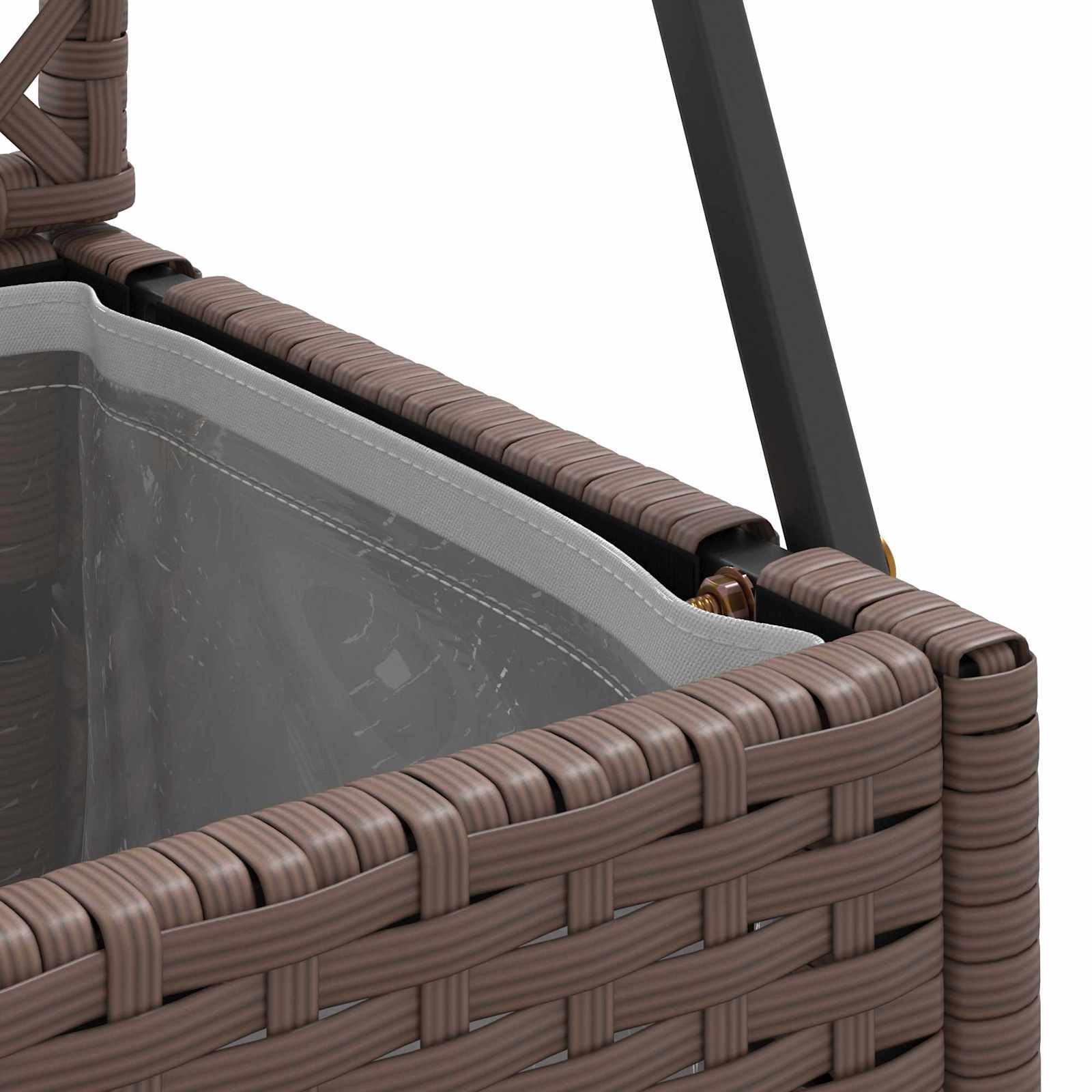 Garden Trellis Planter Braun 105 x 30 x 170 cm Metall