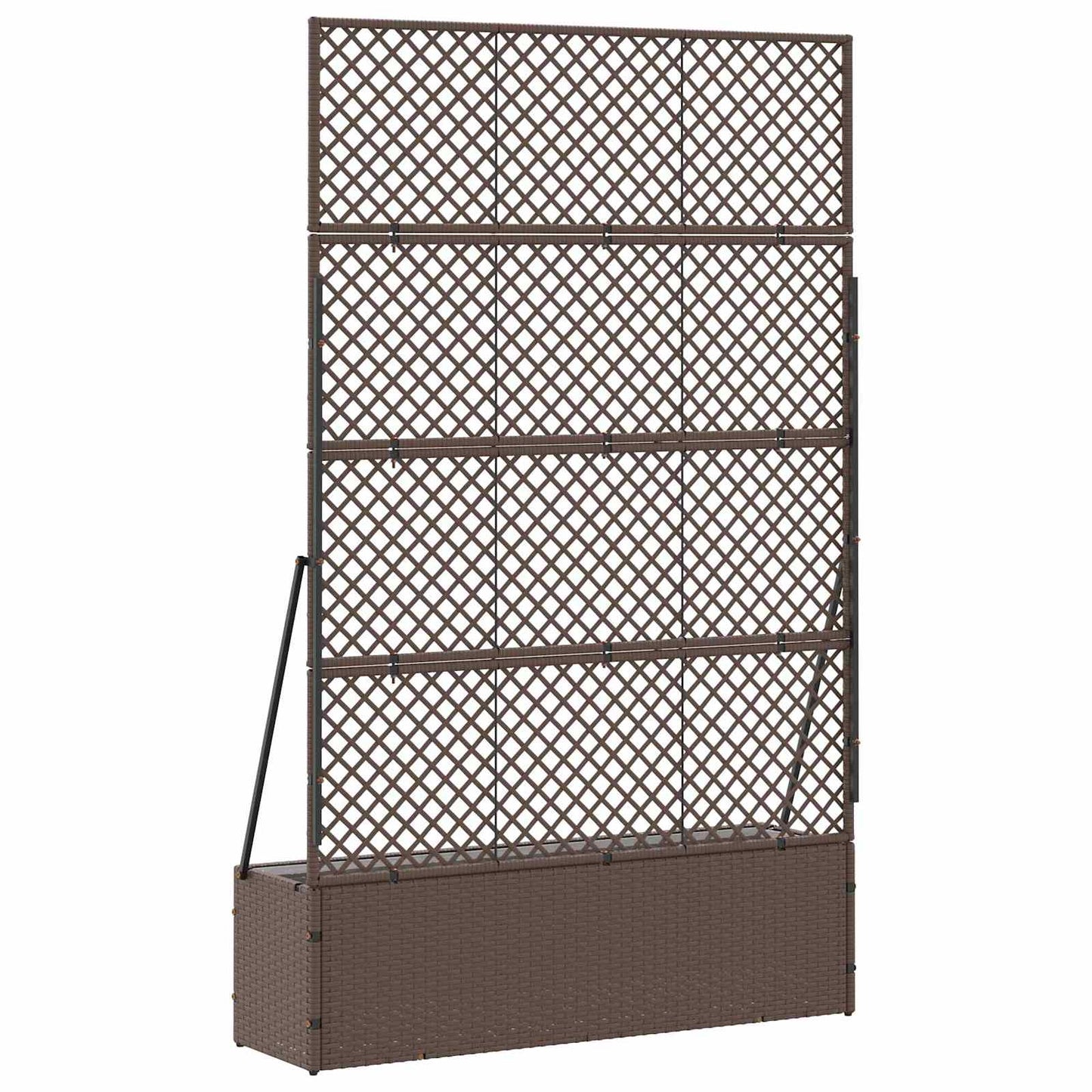 Garden Trellis Planter Braun 105 x 30 x 170 cm Metall
