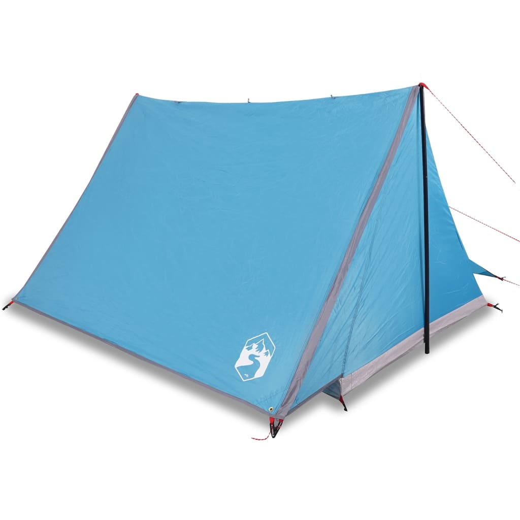 Tente de camping 2 personnes bleue imperméable