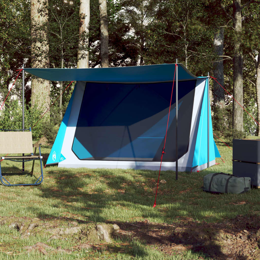 Tente de camping 2 personnes bleue imperméable