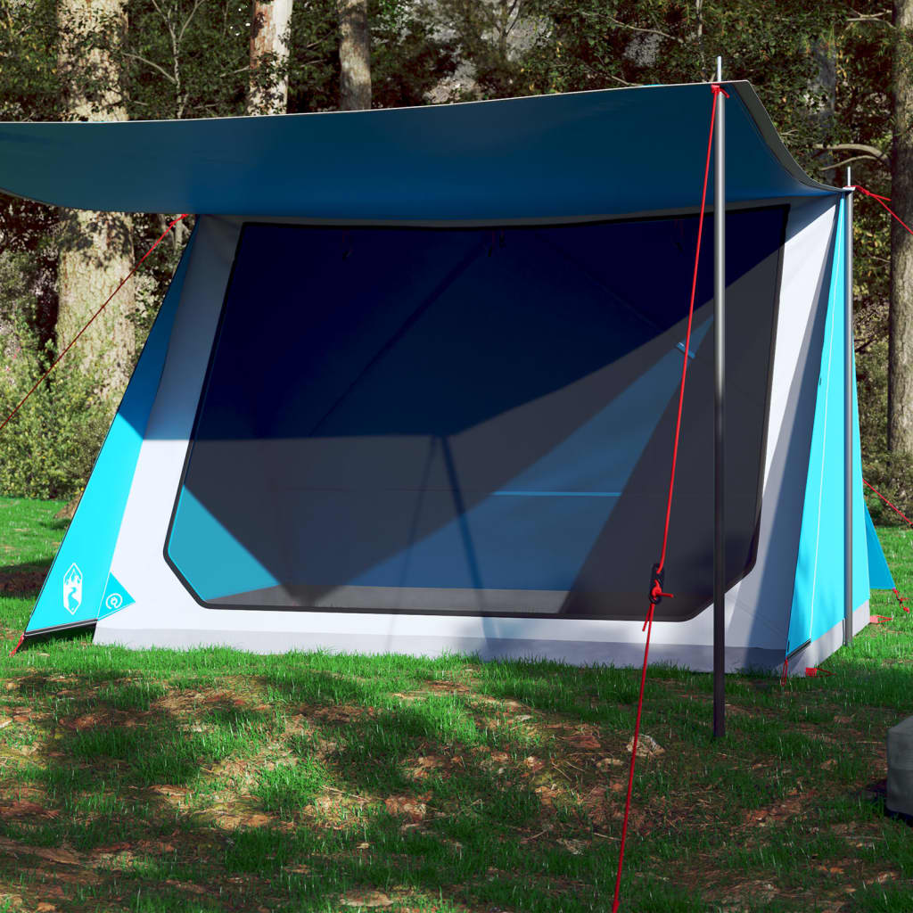 Tente de camping 2 personnes bleue imperméable