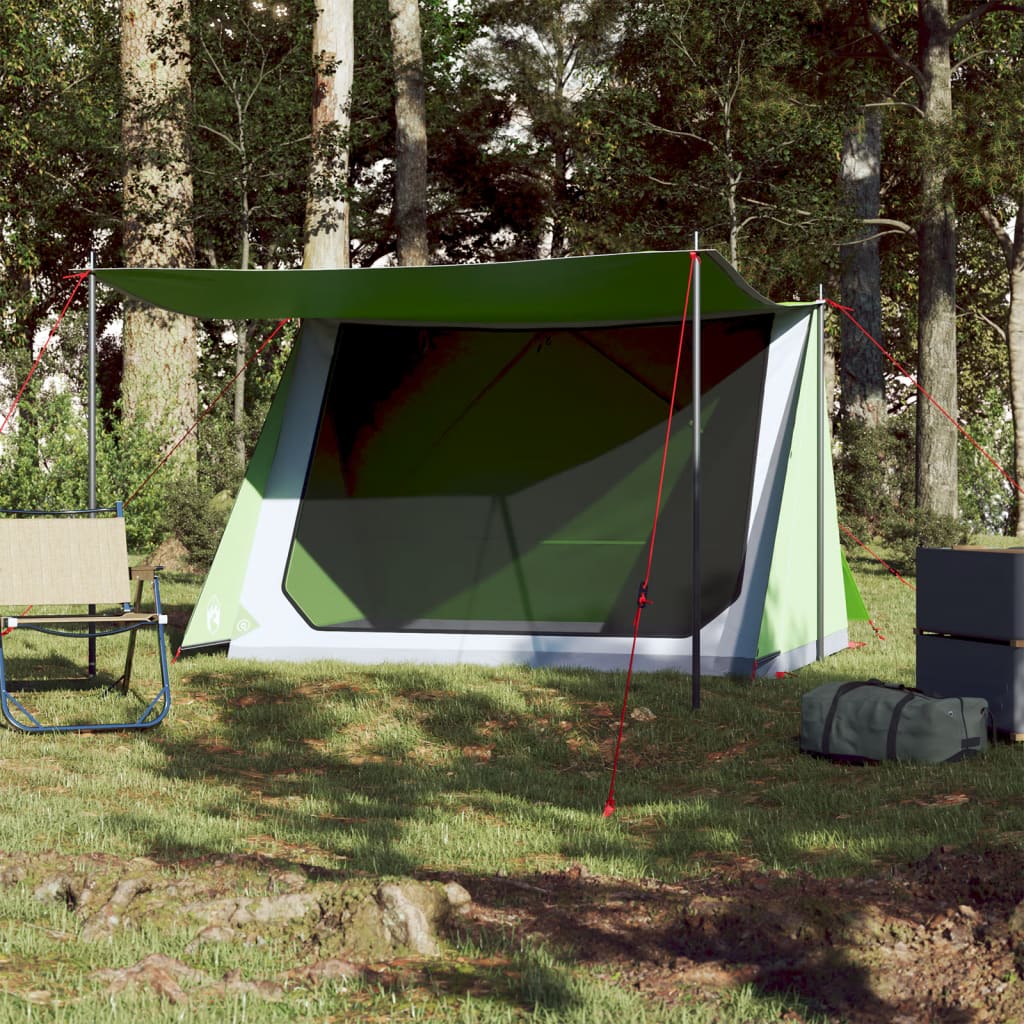 Tente de camping 2 personnes verte imperméable