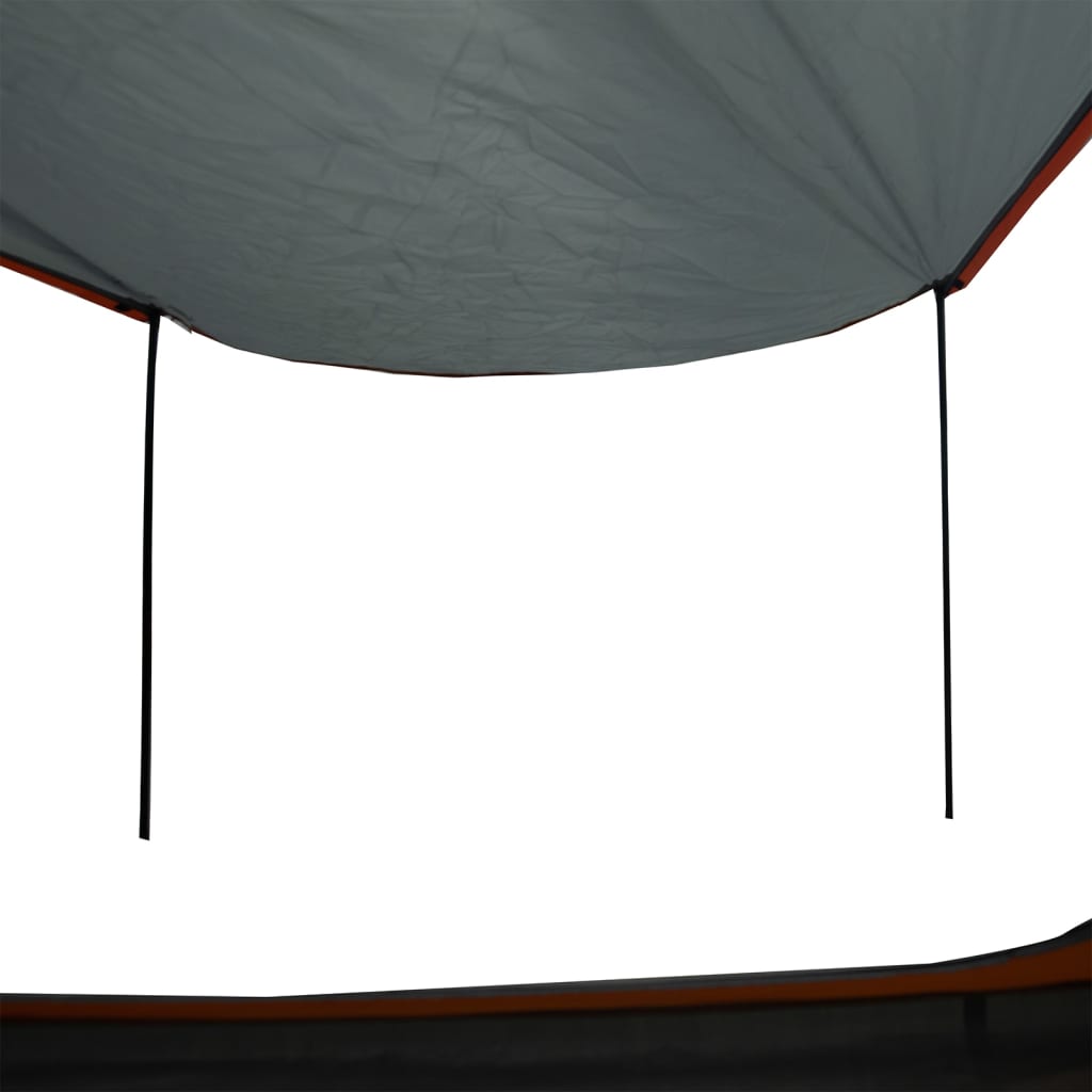 Tente de camping 2 personnes grise et orange imperméable