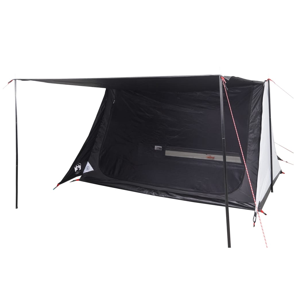 Tente de camping 2 personnes en tissu occultant blanc imperméable