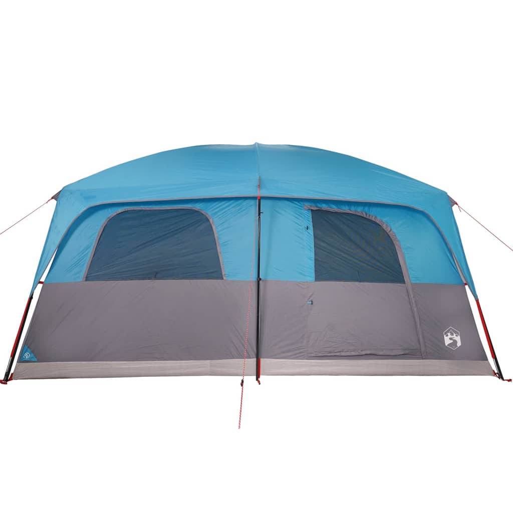 Tente familiale pour 10 personnes bleue imperméable