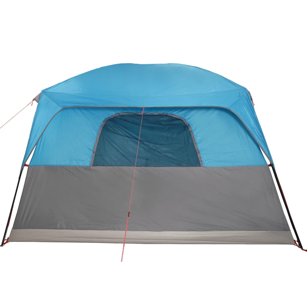 Tente familiale pour 10 personnes bleue imperméable