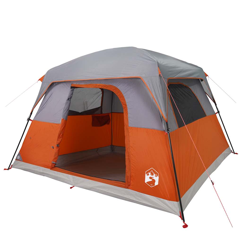 Campingzelt 4 Personen Orange Wasserdicht